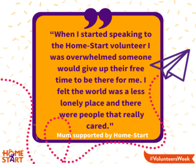 Home-Start Volunteers' Week quote